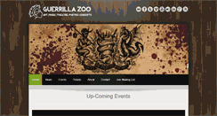 Desktop Screenshot of guerrillazoo.com