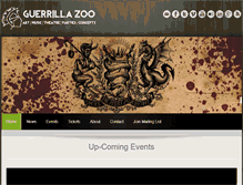 Tablet Screenshot of guerrillazoo.com